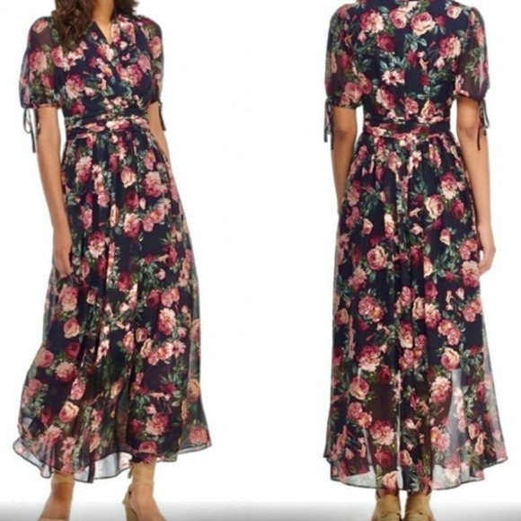 GAL MEETS GLAM NWT Collection Floral Maxi Dress – Size 10 - Picture 5 of 15